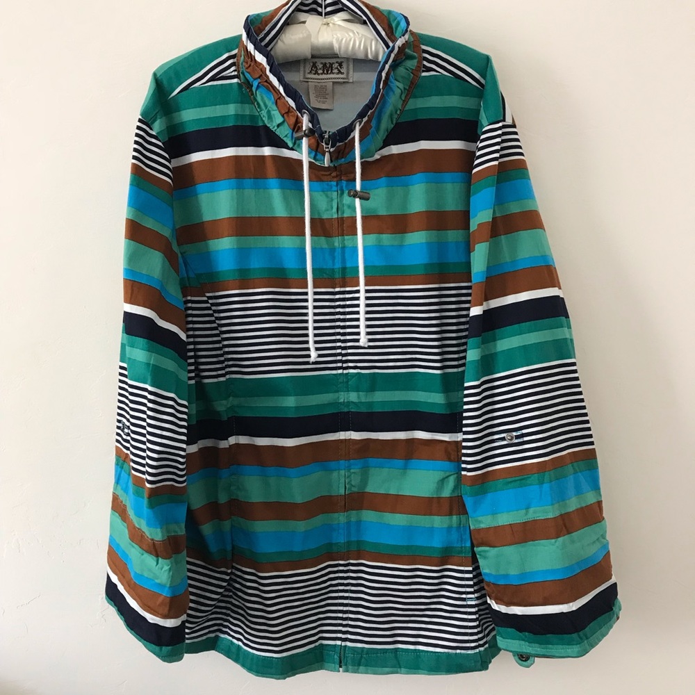 AMX light weight zipper jacket.  Plus size.